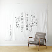 Persoonlijke Trouwachter Banner – Aangepaste Naam Wandkleed (In Situ (horizontaal))