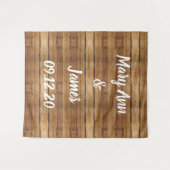 Persoonlijke Trouwachtergrond Roze Gouden Lichten Wandkleed (Voorkant (horizontaal))