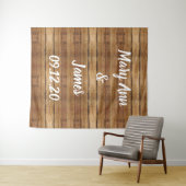 Persoonlijke Trouwachtergrond Roze Gouden Lichten Wandkleed (In Situ (horizontaal))