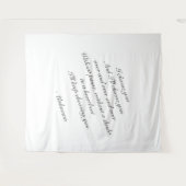 Persoonlijke trouwachtergrond | trouwtapestry wandkleed (Voorkant (horizontaal))