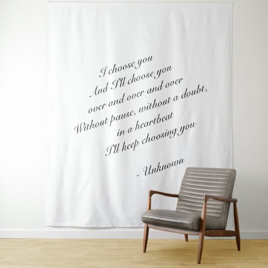 Persoonlijke trouwachtergrond | trouwtapestry wandkleed (In situ)