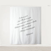 Persoonlijke trouwachtergrond | trouwtapestry wandkleed (Voorkant)