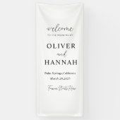 Persoonlijke Trouwbanner | Aangepaste Stof Spandoek (Verticaal)