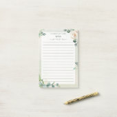 Persoonlijke Trouwbloemen Post-it® Notes (Op bureau)