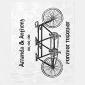 persoonlijke trouwcadeau fleece deken (Voorkant)