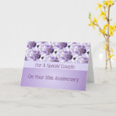 Persoonlijke trouwdag 35 jaar getrouwd met blauwer kaart (Gele Bloem)