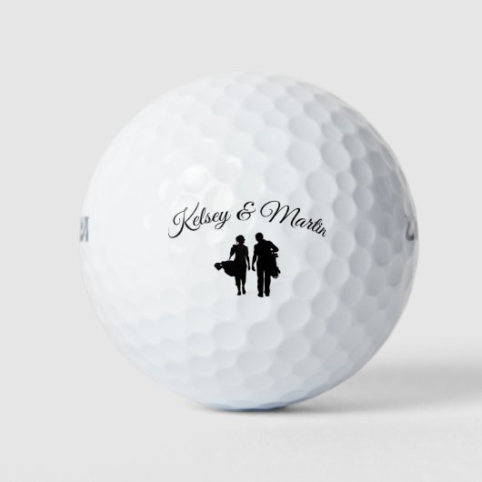 Persoonlijke Trouwdag Golfballen (Voorkant)