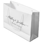 Persoonlijke Trouwdag Grote Cadeautas (Voorkant Gekanteld)
