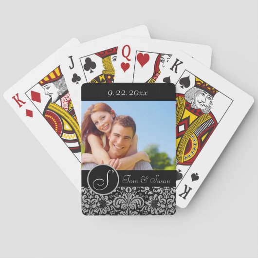 Persoonlijke Trouwdag Pokerkaarten (Achterkant)