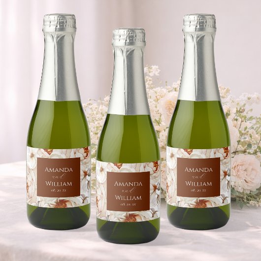 Persoonlijke Trouwdag Sparkling Wijnetiket