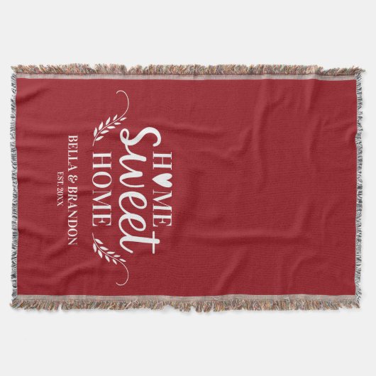 Persoonlijke Trouwdag voor Paren Deken (Voorkant)