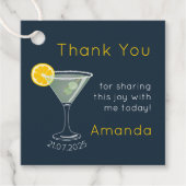 Persoonlijke Trouwfeest Dank Je Bedankjes Labels (Voorkant)