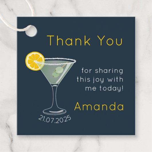 Persoonlijke Trouwfeest Dank Je Bedankjes Labels (Voorkant)