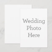 8,9 x 12,7 cm Enkele bedankkaart (Voorkant / Achterkant)