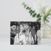 Persoonlijke trouwfoto briefkaart (Staand voorkant)