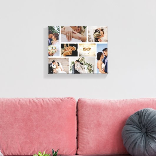 Persoonlijke Trouwfoto Canvas Afdruk (Insitu (Woonkamer))