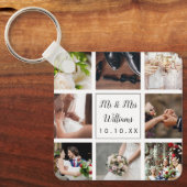 Persoonlijke Trouwfoto Collage Sleutelhanger (Voorkant)