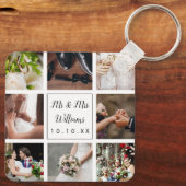 Persoonlijke Trouwfoto Collage Sleutelhanger (Achterkant)