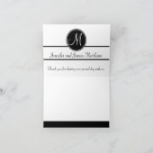 Persoonlijke trouwfoto dankkaart bedankkaart (Binnen)