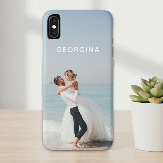 Persoonlijke Trouwfoto en Naam Case-Mate iPhone Case