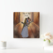 Persoonlijke trouwfoto klok (Huis)