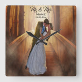 Persoonlijke trouwfoto klok (Voorkant)