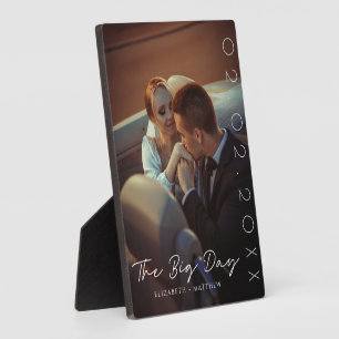 Persoonlijke Trouwfoto Plaquette   De Grote Dag Fotoplaat