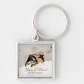 Persoonlijke trouwfoto sleutelhanger favor (Voorkant)