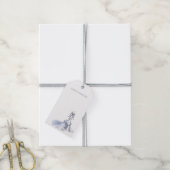 Persoonlijke Trouwjurk Cadeaulabel (Met Touw)