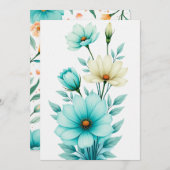 Persoonlijke trouwkaart kaart (Voorkant / Achterkant)