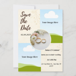 persoonlijke trouwkaart lavendelvelden kaart