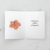 Persoonlijke trouwkaart met felgroene felicitatie kaart (Binnen)