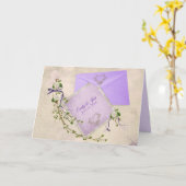 persoonlijke trouwkaart met inspirerend prijsopgav kaart (Gele Bloem)