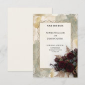 Persoonlijke trouwkaart 'Save the Date' Save The Date (Voorkant / Achterkant)