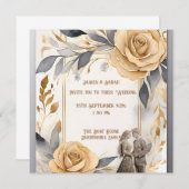 Persoonlijke trouwkaart voor het bruidspaar  save the date (Voorkant / Achterkant)