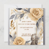 Persoonlijke trouwkaart voor het bruidspaar save the date (Voorkant)