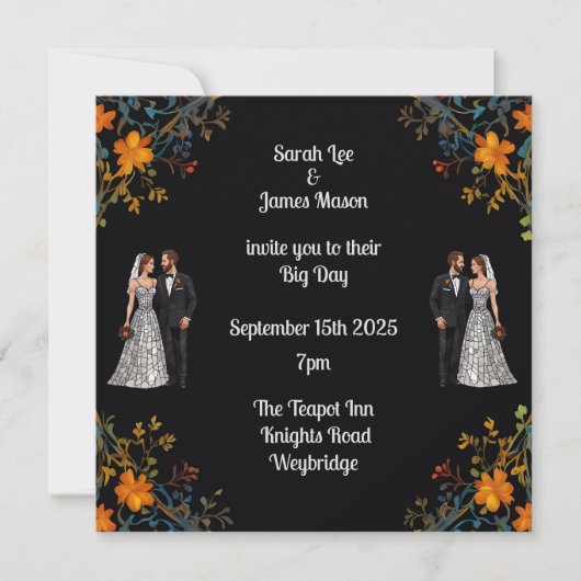 Persoonlijke trouwkaarten en uitnodigingen (Voorkant)