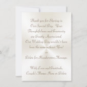 Persoonlijke trouwkaarten met foto om "dank je wel kaart (Achterkant)