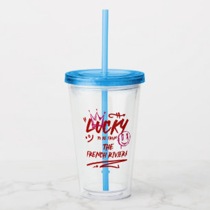 Persoonlijke Trouwkaartenset met Bloemen Acryl Drinkbeker