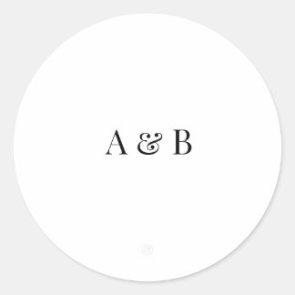 Persoonlijke Trouwpakket Sticker | Initialen