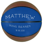 Persoonlijke Trouwring Bewaarhouder Basketbal (Voorkant)
