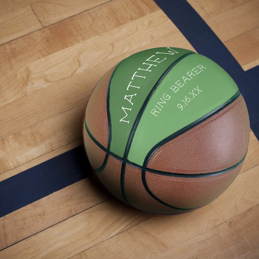 Persoonlijke Trouwring Drager Aandenken Basketbal