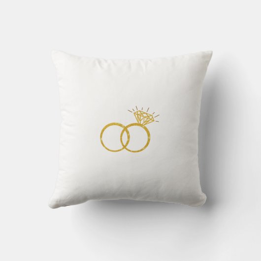 Persoonlijke trouwring geschenk naam datum kussen (Achterkant)