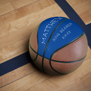 Persoonlijke trouwringdrager aandenken basketbal