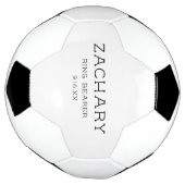 Persoonlijke trouwringdrager aandenken voetbal (Gedraaid)