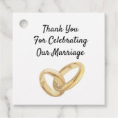 Persoonlijke Trouwringen Bedankjes Labels (Voorkant)