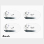 Persoonlijke trouwsticker ovale sticker (Vel)