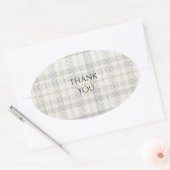 Persoonlijke trouwsticker ovale sticker (Envelop)
