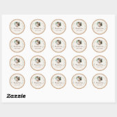 Persoonlijke Trouwsticker Zegel Botanisch (Vel)