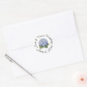 Persoonlijke trouwstickers ronde sticker (Envelop)